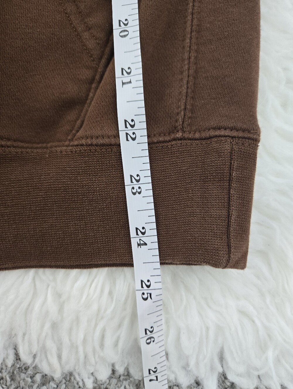 Nike Club Fleece Hoodie Swoosh Embroidered Logo. Brown. Size Small. - Picture 6 of 8